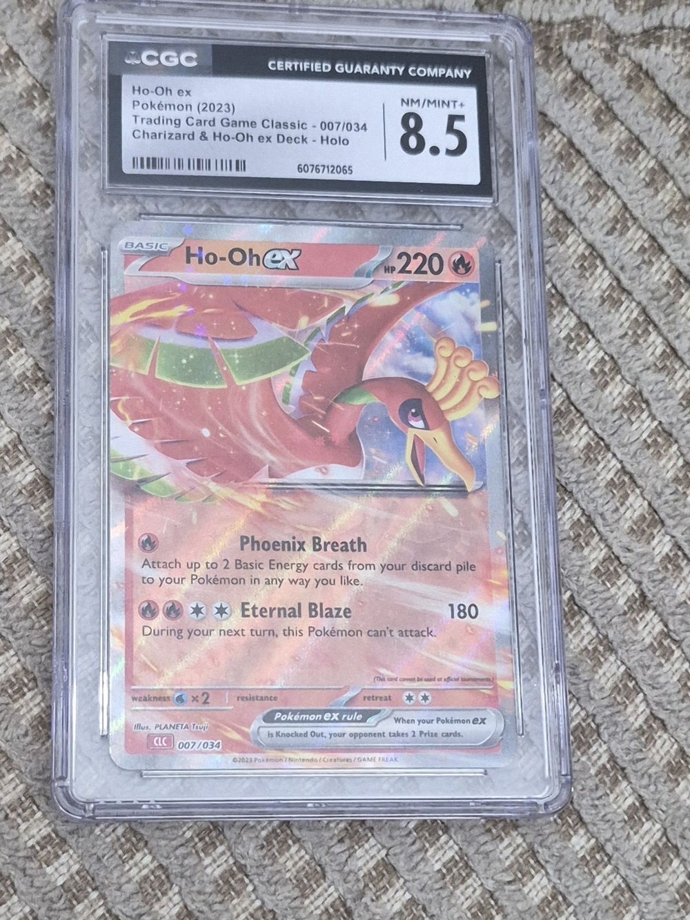 Ho-Oh ex Holo Trading Card - Red - CGC 8.5